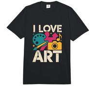 I Love Art Celebración de Creatividad apasionada Comfort Colors Adult Heavyweight T-Shirt