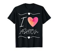 I Love ASHTON I Heart First Name I Love Custom Stuff Camiseta