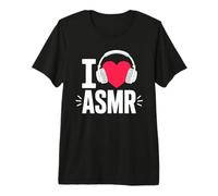 I Love ASMR Cute Heart Auriculares Audio Relax Camiseta Premium