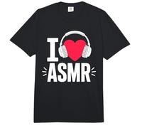 I Love ASMR Cute Heart Auriculares Audio Relax Comfort Colors Adult Heavyweight T-Shirt