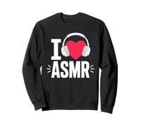 I Love ASMR Cute Heart Auriculares Audio Relax Sudadera