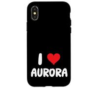 I Love Aurora - Corazón Carcasa para iPhone X/XS