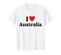 I Love Australia Camiseta gráfica económica