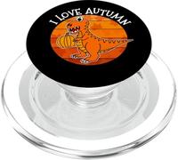 I Love Autumn Dinosaur, Fall T-Rex, Otoño 2022 PopSockets PopGrip para MagSafe