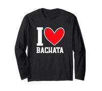 I Love Bachata - Traje para Amantes de la Bachata, Regalo de Bailarina de Bachata Manga Larga