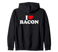 I Love Bacon, I Heart Bacon Sudadera con Capucha