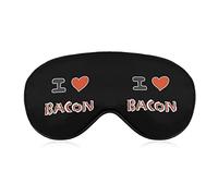 I Love Bacon Soft Eye Mask Cover Sombreado eficaz Blindfold Comfort Sleep Mask con correa elástica ajustable