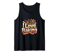I Love Baking Batidor Espátula Mezclador Camiseta sin Mangas