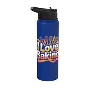 I Love Baking Batidor Espátula Mezclador Stainless Steel Insulated Water Bottle