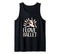I Love Ballet Dance Movimiento Expresión Camiseta sin Mangas