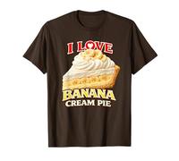 I Love Banana Cream Pie Abanicos para Hornear Postre Cereza Topping Camiseta