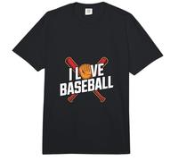 I Love Baseball Enthusiast Guantes Bates Comfort Colors Adult Heavyweight T-Shirt