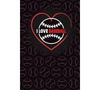 I Love Baseball Notebook: Squared Composition Book for Baseball Fans & Players, 96 Pages, 6x9 inch