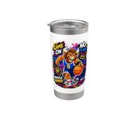 I Love Basketball, Legend Basketball Mascot Graffiti Sports Vaso térmico de acero inoxidable de doble pared