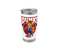 I Love Basketball, Legend Basketball Mascot Sports Graphic Vaso térmico de acero inoxidable de doble pared