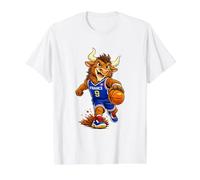 I Love Basketball The Legend French Basketball Mascot Player Camiseta gráfica económica, Hombre, Blanco, L