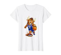 I Love Basketball The Legend French Basketball Mascot Player Camiseta gráfica económica, Mujer, Blanco, S