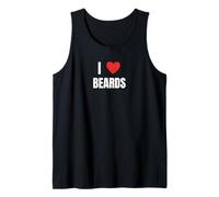 I Love Beards All Shapes Sizes, Tees Decor and More Camiseta sin Mangas