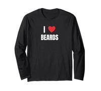 I Love Beards All Shapes Sizes, Tees Decor and More Manga Larga