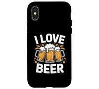 I Love Beer Fun Brewing Cheers Tazas Carcasa para iPhone X/XS