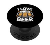 I Love Beer Fun Brewing Cheers Tazas PopSockets PopGrip Adhesivo