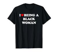 I Love Being A Black Woman Camiseta gráfica económica, Hombre, Negro, S
