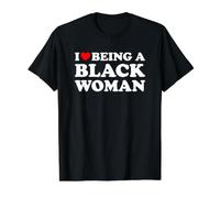 I Love Being A Black Woman Camiseta gráfica económica, Hombre, Negro, XL
