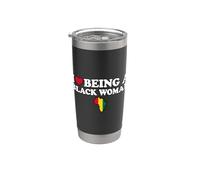 I Love Being A Black Woman Vaso térmico de acero inoxidable de doble pared