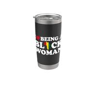 I Love Being A Black Woman Vaso térmico de acero inoxidable de doble pared