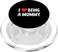 I Love Being A Mommy - Corazón - Anuncio promocionado de Nueva mamá PopSockets PopGrip para MagSafe