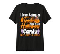 I Love Being A Teacher More Than Halloween Candy Costume Camiseta Premium