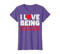 I Love Being Dramatic Camiseta, Mujer, Morado Jaspeado, XS