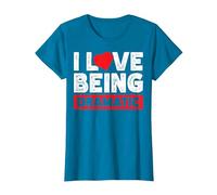 I Love Being Dramatic Camiseta, Mujer, Zafiro, M