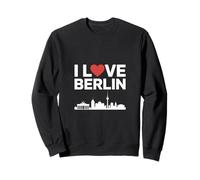 I Love Berlin City Skyline Gráfico Sudadera