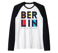 I Love Berlin tee, Berlin Deutschland Novelty Graphic Design Camiseta Manga Raglan