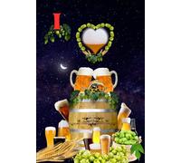 I Love Bier Notizbuch Bierliebhaber Taschenbuch Biertrinker Tagebuch Liebhaber von Bier Hopfen und Malz Geschenkidee Bierbrauer Biergarten ... Hobbybrauer Biersorten Braumeister 04D12