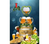 I Love Bier Notizbuch Bierliebhaber Taschenbuch Biertrinker Tagebuch Liebhaber von Bier Hopfen und Malz Geschenkidee Bierbrauer Biergarten ... Hobbybrauer Biersorten Braumeister 04D02