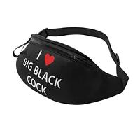 I Love Big Black Cock Riñonera de Viaje Ajustable para Hombres y Mujeres Riñonera para Correr al Aire Libre