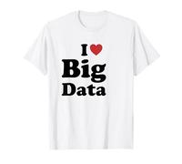 I Love Big Data Funny Humor Retro Camiseta