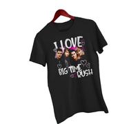 I Love Big Time Rush Fan tee Men T Shirt SizeBlackL