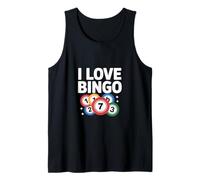 I Love Bingo Casual Diversión Entusiasta Expresión Camiseta sin Mangas