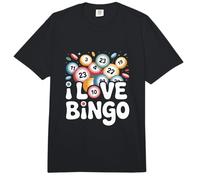 I Love Bingo Divertidos Números Coloridos Comfort Colors Adult Heavyweight T-Shirt