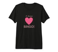 I Love Bingo! Funny Old Lady Costume Men & Women Bingo Camiseta Premium