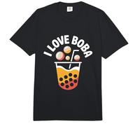 I Love Boba Bubble Tea Bebida Diversión Comfort Colors Adult Heavyweight T-Shirt