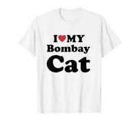 I Love Bombay Cat Camiseta