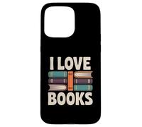 I Love Books Stack Books Reader Art Carcasa para iPhone 15 Pro MAX