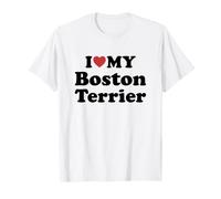 I Love Boston Terrier Camiseta