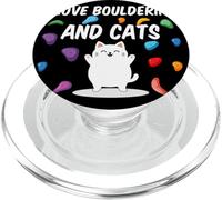 I Love Boulder and Cats Escalada de Pared Interior PopSockets PopGrip para MagSafe