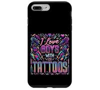 I Love Boys with Tattoos Ink Artist Appreciation - Carcasa para iPhone 7 Plus/8 Plus