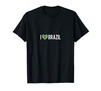 I love Brazil Brasil Bandera Sudamérica Brasileño Samba Camiseta